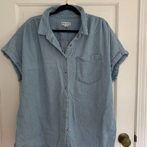 $5 sale! Denim Camp Shirt